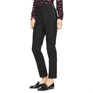 Kate Spade Classic Black Pants Blaze a Trail Elastic Waist Legging Cropp Sz4